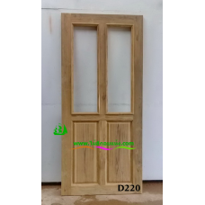 ประตูไม้สักบานเดี่ยว รหัส D220